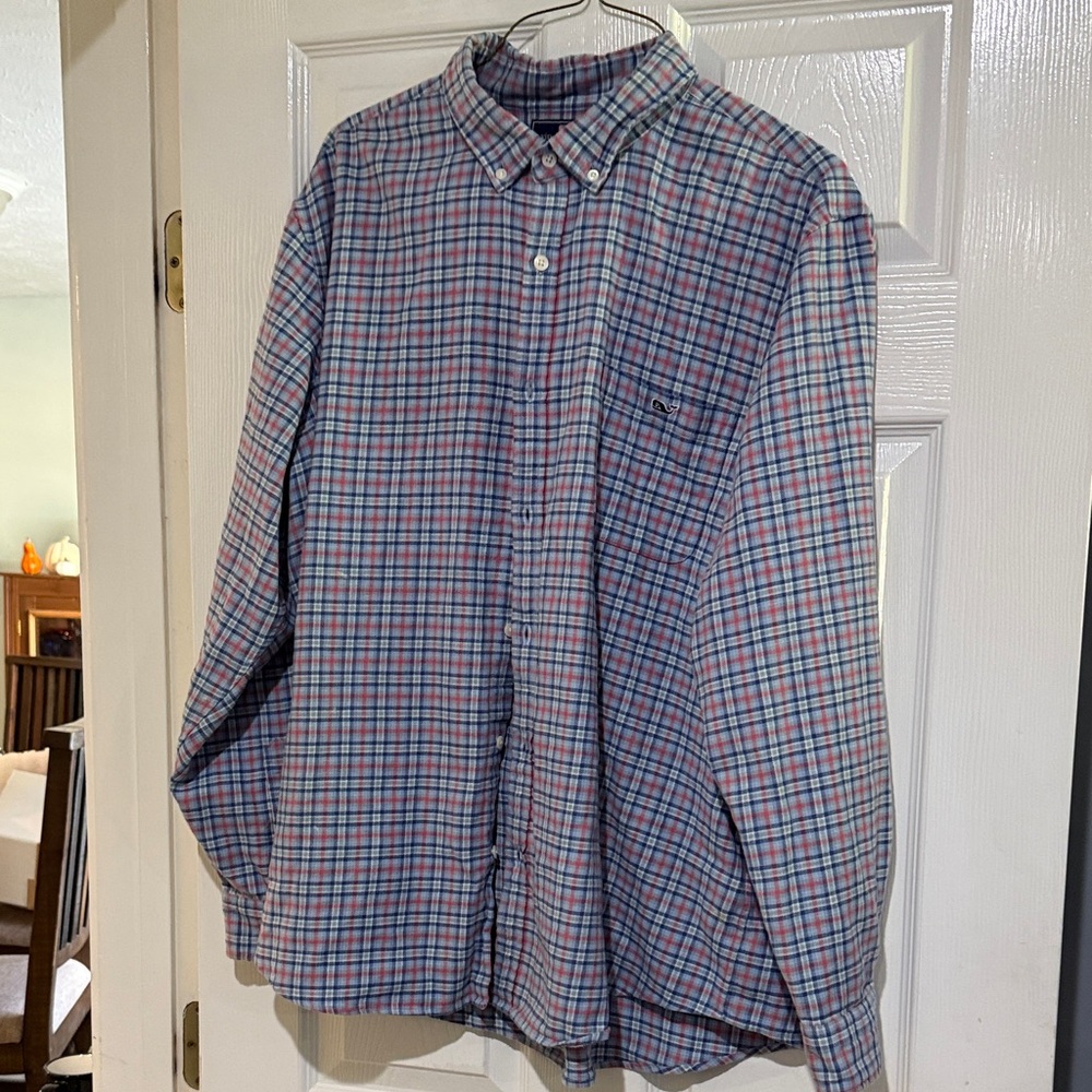 Men's Plaid Button-Down Shirt